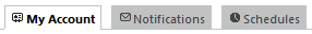 Account Settings Tabs Account Settings Tabs