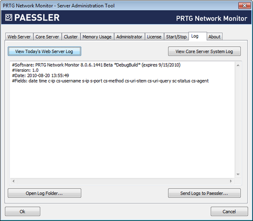 PRTG Server Administrator PRTG Server Administrator