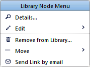 Library Node Menu Library Node Menu