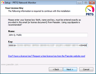 License Key Information License Key Information