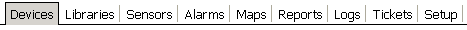 Enterprise Console Menu Tabs Bar Enterprise Console Menu Tabs Bar