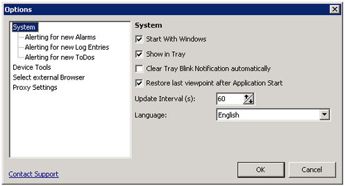 Enterprise Console Options Enterprise Console Options