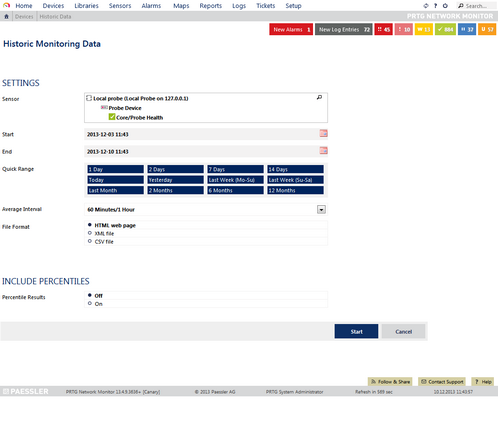 View Historic Data Function Called from Main Menu View Historic Data Function Called from Main Menu