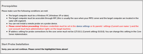 Installation Unable to Start due to Unmet Prerequisites Installation Unable to Start due to Unmet Prerequisites