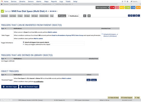 Example of Notification Trigger Settings Example of Notification Trigger Settings