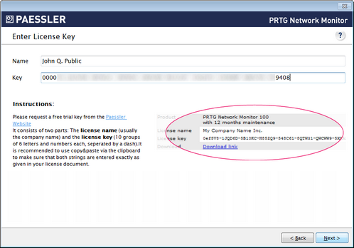 Welcome Wizard Enter License Information Welcome Wizard Enter License Information